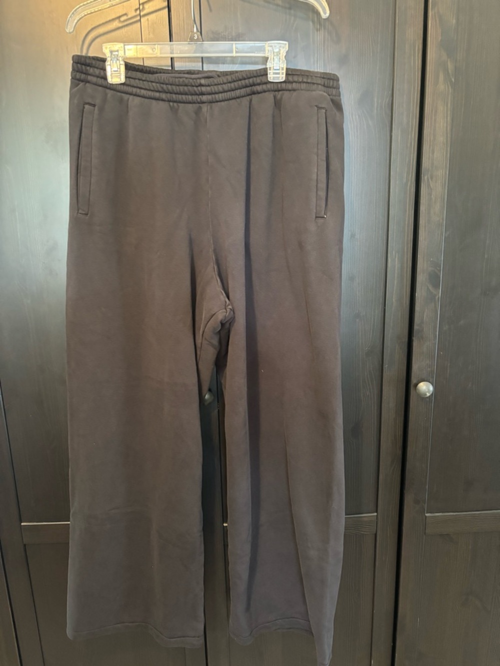 extra heavy wide leg sweatpants